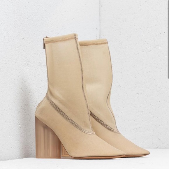 NWOT YEEZY Season 7 STRETCH MESH ANKLE BOOT (US size 9)Military Light!Rare! - Picture 5 of 5